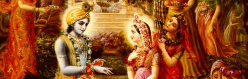 Srimati Radharani with Krishna